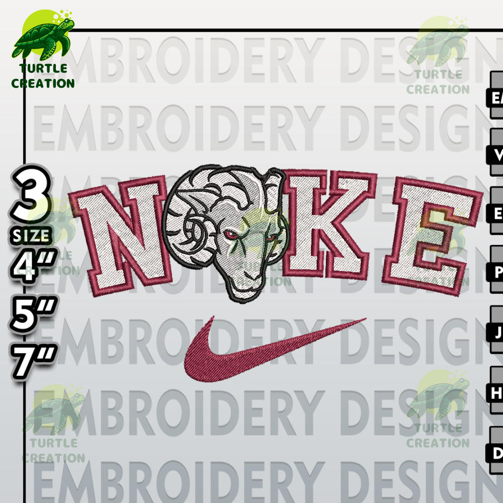 NCAA Embroidery Files, Nike Fordham Rams Embroidery Designs, Machine Embroidery Files, NCAA Fordham Rams.jpg