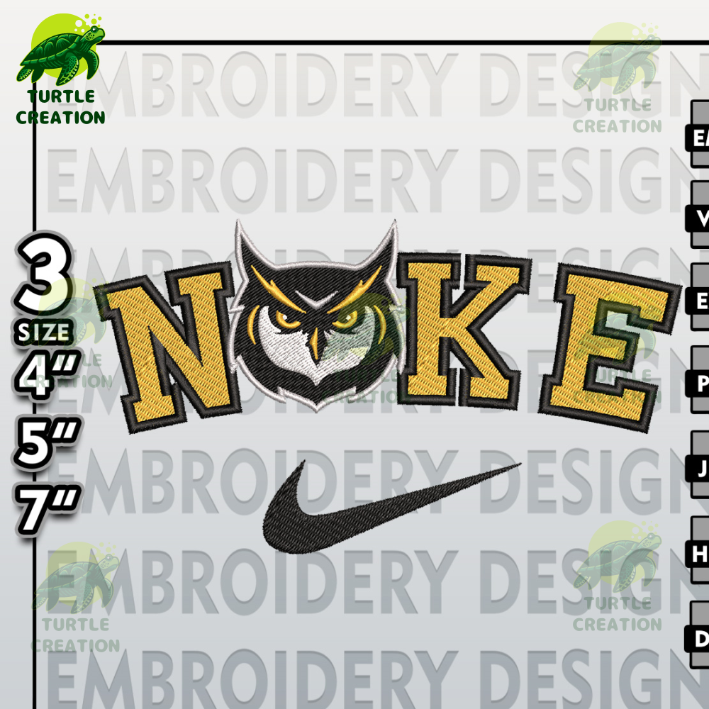 NCAA Embroidery Files, Nike Kennesaw State Owls Embroidery Designs, Machine Embroidery Files, NCAA Kennesaw State Owls.jpg