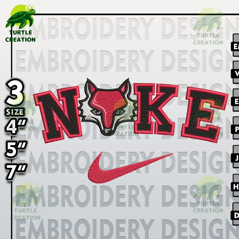 NCAA Embroidery Files, Nike Marist Red Foxes Embroidery Designs, Machine Embroidery Files, NCAA Marist Red Foxes.jpg