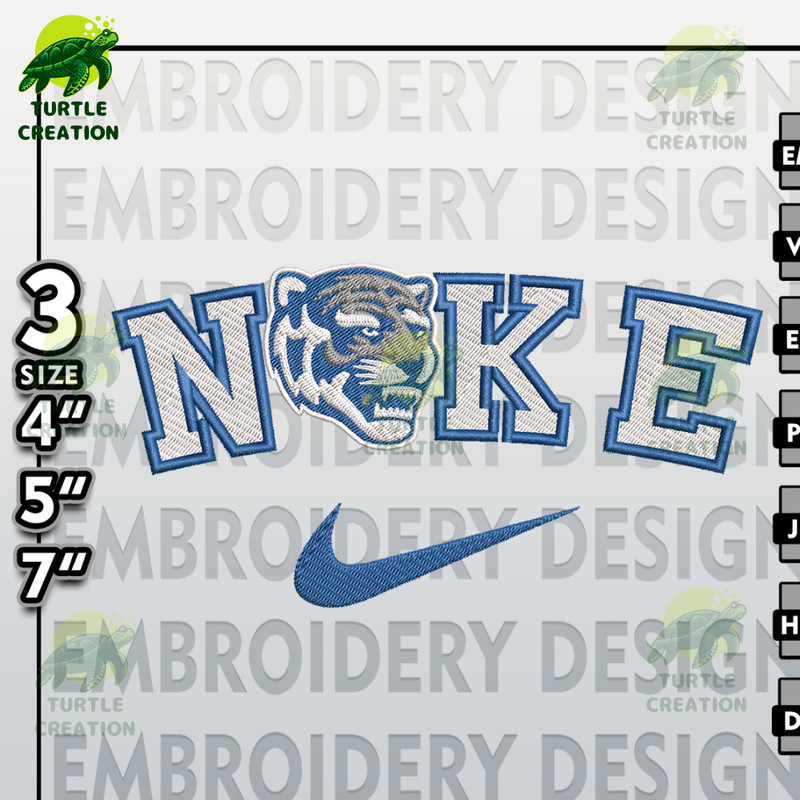 NCAA Embroidery Files, Nike Memphis Tigers Embroidery Designs, Memphis Tigers, Machine Embroidery Files.jpg