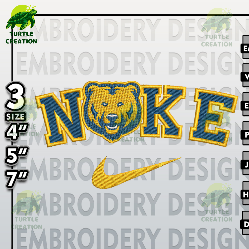 NCAA Embroidery Files, Nike Northern Colorado Bears Embroidery Designs, Colorado Bears, Machine Embroidery Files.jpg
