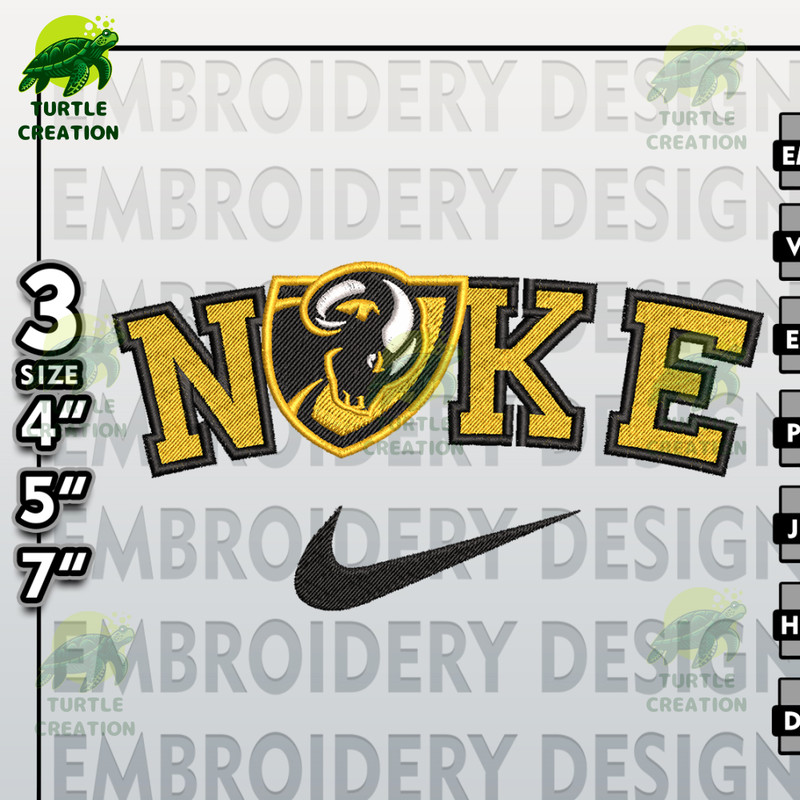 NCAA Embroidery Files, Nike VCU Rams Embroidery Designs, Machine Embroidery Files, NCAA VCU Rams.jpg