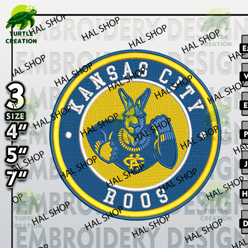 NCAA Kansas City Roos Embroidery Designs, NCAA Logo Embroidery Files, Kansas City Roos Machine Embroidery Design.jpg