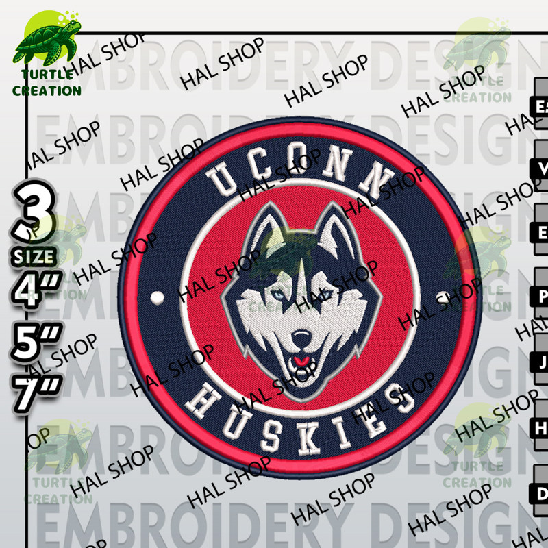 NCAA UConn Huskies Embroidery Designs, NCAA Logo Embroidery Files, UConn Huskies Machine Embroidery Designs.jpg
