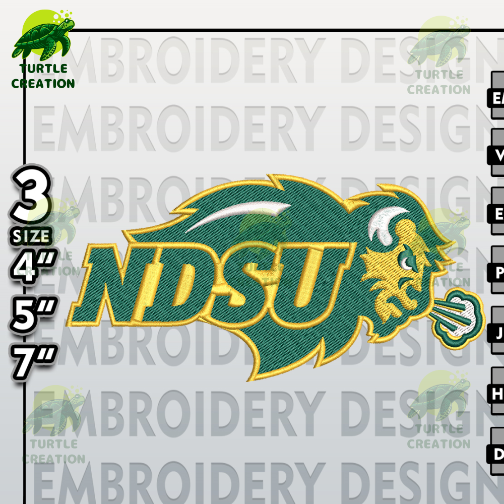 North Dakota State Bison Embroidery Designs, NCAA Logo Embroidery Files, NCAA North Dakota, Machine Embroidery Pattern.jpg