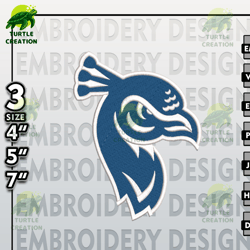 saint peters peacocks embroidery designs, ncaa logo embroidery files, ncaa saint peters, machine embroidery pattern