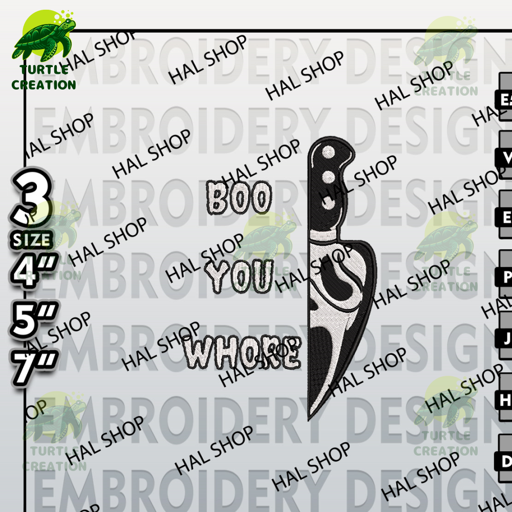 Scream Embroidery Designs, Horror Character Embroidery Files, Halloween Horror Character, Machine Embroidery Patt 1.jpg