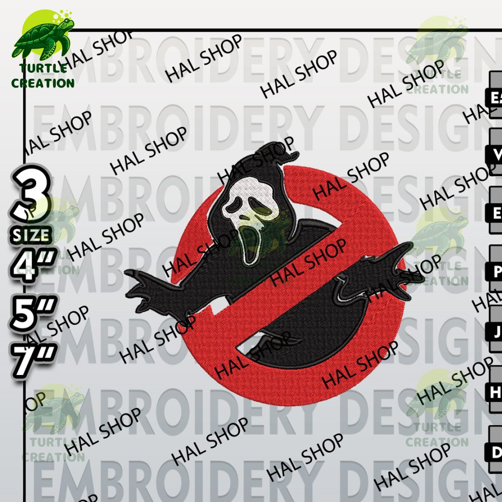 Scream Embroidery Designs, Horror Character Embroidery Files, Halloween Horror Character, Machine Embroidery Patt 2.jpg