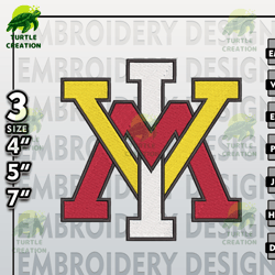 vmi keydets embroidery designs, ncaa logo embroidery files, ncaa keydets, machine embroidery pattern - turtle creation