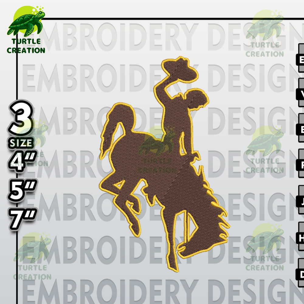 Wyoming Cowboys Embroidery Files, NCAA Logo Embroidery Designs, NCAA Cowboys, Machine Embroidery Designs.png