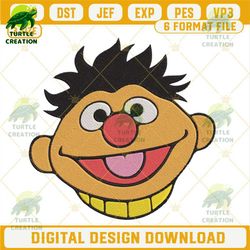 bert face embroidery files, sesame street embroidery designs.jpg