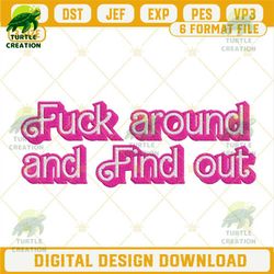 fuck around and find out barbie machine embroidery designs, funny barbie embroidery file download.jpg