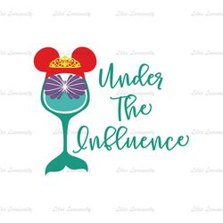 Under The Influence The Little Mermaid Minnie Mouse SVG