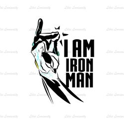 I Am Iron Man Avengers Snapping Hand SVG