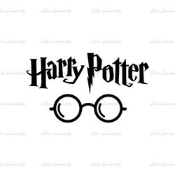 Harry Potter Series Film Logo Harry Glasses SVG