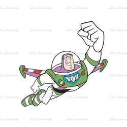 Flying Buzz Lightyear Toy Story Cartoon SVG Cut File