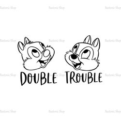 Double Trouble Chip and Dale SVG