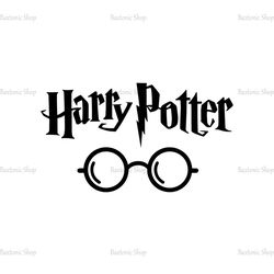 Harry Potter Series Film Logo Harry Glasses SVG