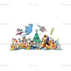 Disney Characters Merry Christmas Walt Disney PNG