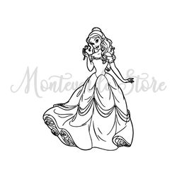 Sleeping Beauty Belle SVG, Disney Princess Belle SVG, Disney Princess SVG 4