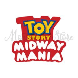Toy Story Midway Mania Disney Pixar Logo SVG