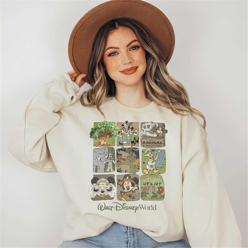 Retro Disney Animal Kingdom Mickey and Friends Comfort Colors  Disney Wild Shirt  Vintage Safari Mod