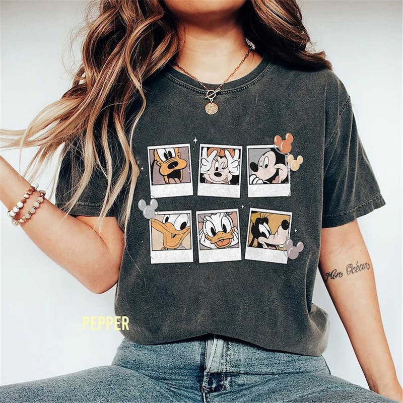 Retro Disney Mickey Polaroid Comfort Colors Shirt Mickey and Friends Shirt Disneyland Shirt Disne