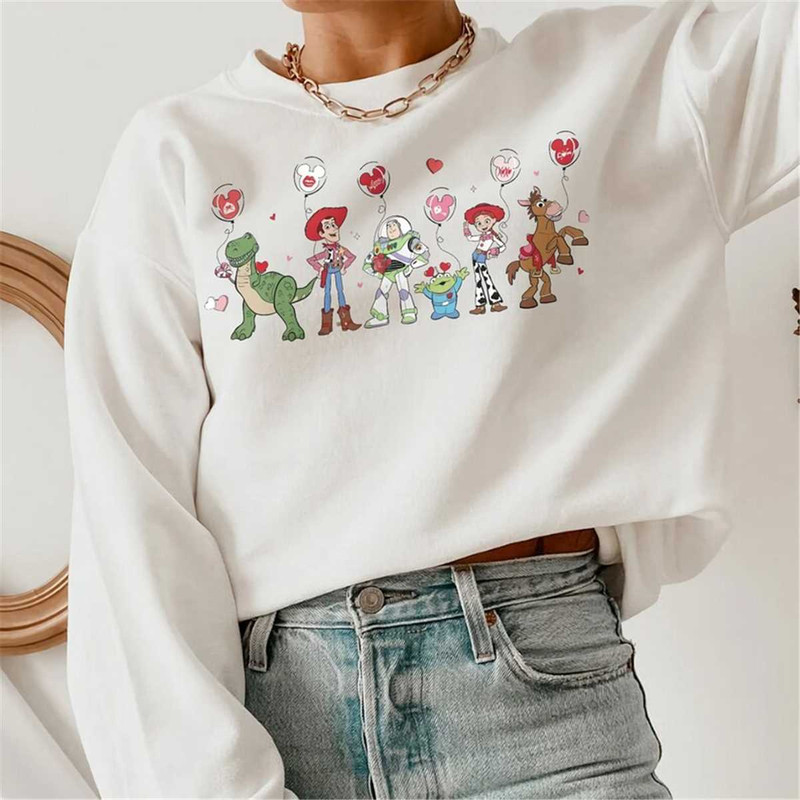 Retro Disneyland Valentines Day Shirt Toy Story Character Valentines Merch Valentines Disney Famil