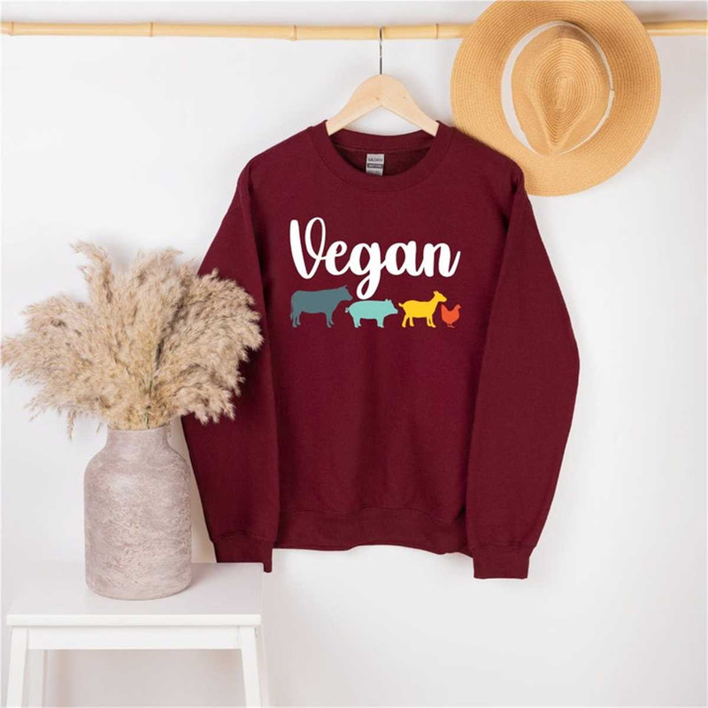 Vegan Sweatshirt, Gift For Vegan, Vegetarian Sweatshirt, Vegan Shirt, Cute Vegan Shirt, Plant Based Shirt, Veggie Shirt,.jpg