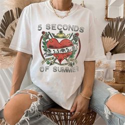 vintage 5 seconds of summer shirt, 5sos shirt, 5sos merch, band tour shirt, shirt for 5sos fan