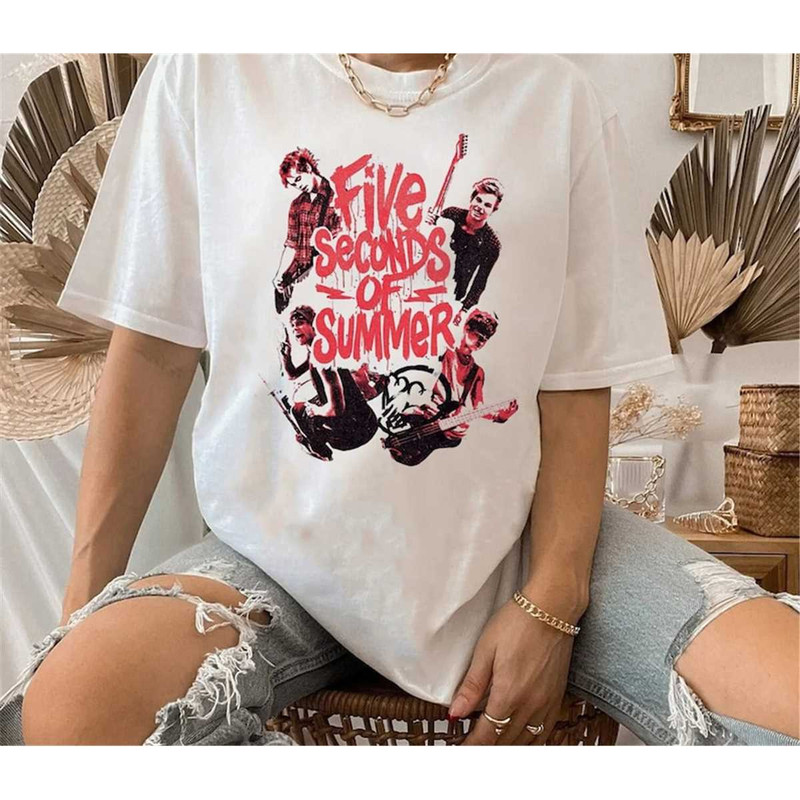Vintage 5 Seconds Of Summer Tour Sweatshirt, Vintage Band Shirt, 5SOS Shirt, 5SOS Merch, Band Tour Shirt, Shirt For 5SOS.jpg
