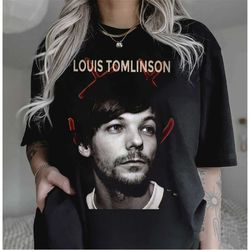 vintage louis tomlinson smiley face shirt, louis tomlinson merch, one direction shirt, louis tomlinson fan shirt