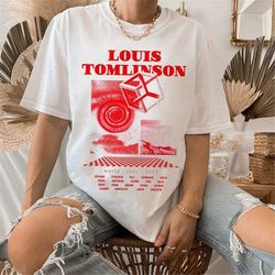 vintage louis tomlinson tour shirt, louis tomlinson merch ,one direction shirt, one direction gift, shirt for fan louis