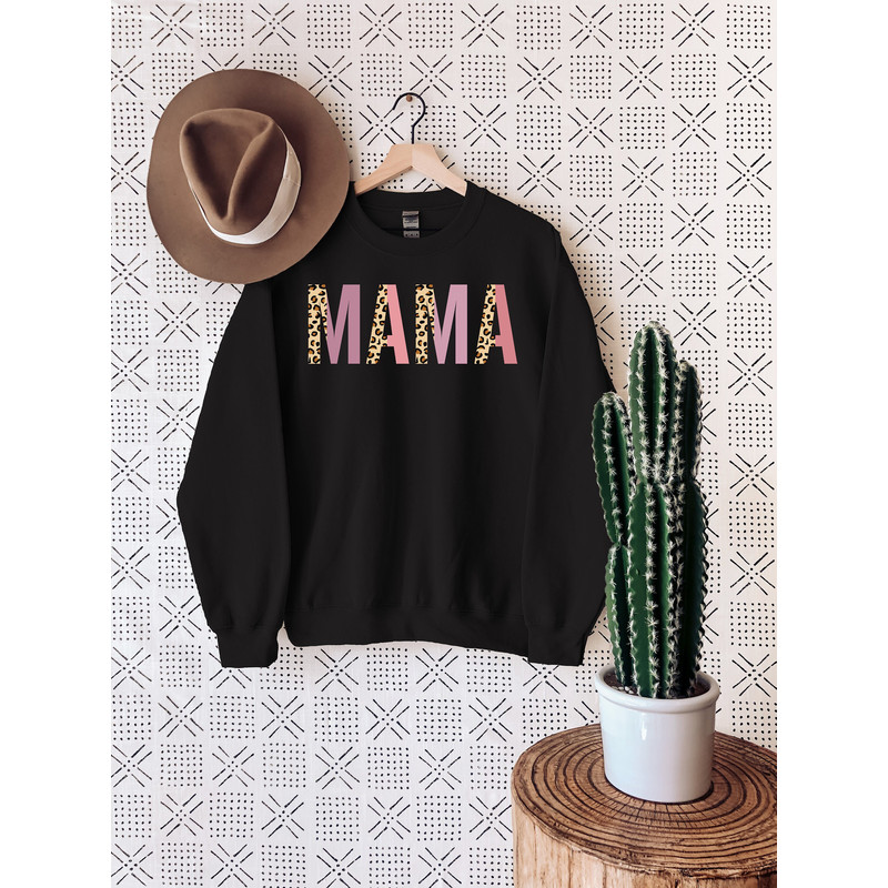 Mama Sweatshirt, Mother's Day Sweatshirt, Leopard Sweatshirt, Cute Sweatshirt, Mom Life Sweatshirt, New Mom Gift, Mother's Day Gift.jpg