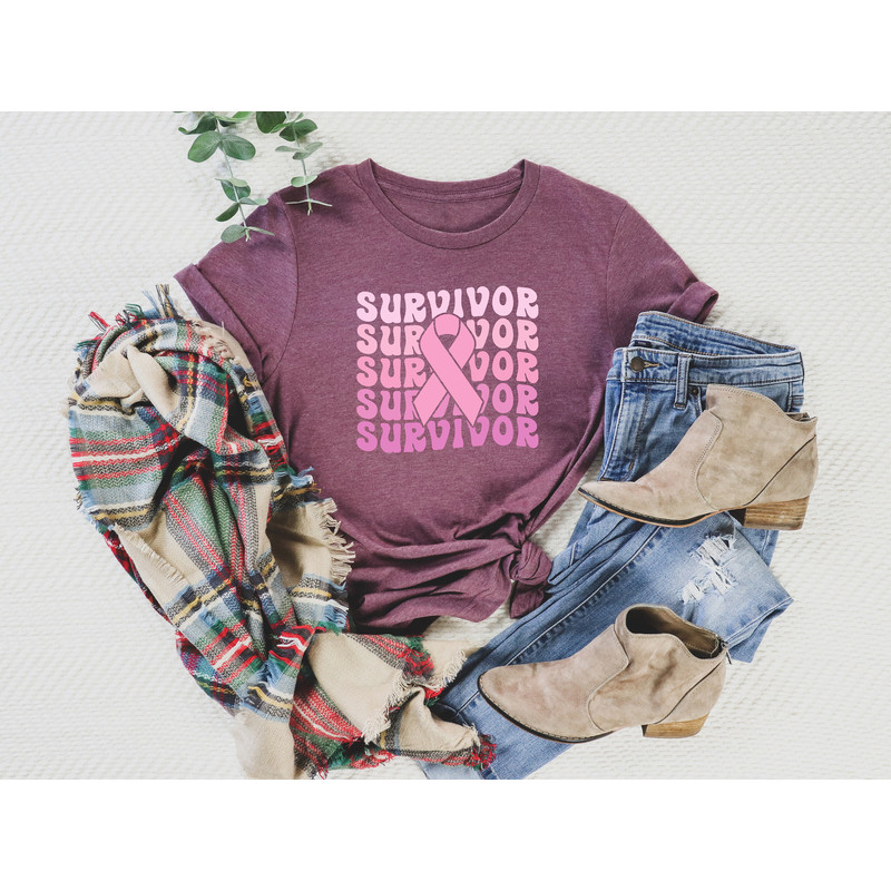 Cancer Survivor Shirt, Cancer Support Shirt, Cancer Fighter Support Team Shirt, Motivational Cancer Shirts, Breast Cancer Survivor Shirt.jpg