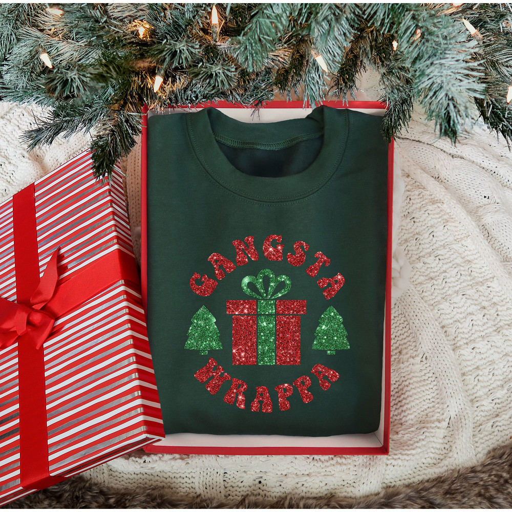 Gangsta Wrappa Shirt, Merry Christmas, Christmas Shirt,Funny Christmas Shirt,Gangster Wrapper Shirt,Xmas Family Shirt,Christmas Party Shirts.jpg