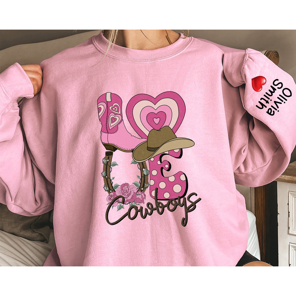 Love Cowboys Sweatshirt, Cowboys Love Sweatshirt, Cowboys Shirt, Womans Shirt, Team Apparel, Game Day, Love Sweatshirt.jpg
