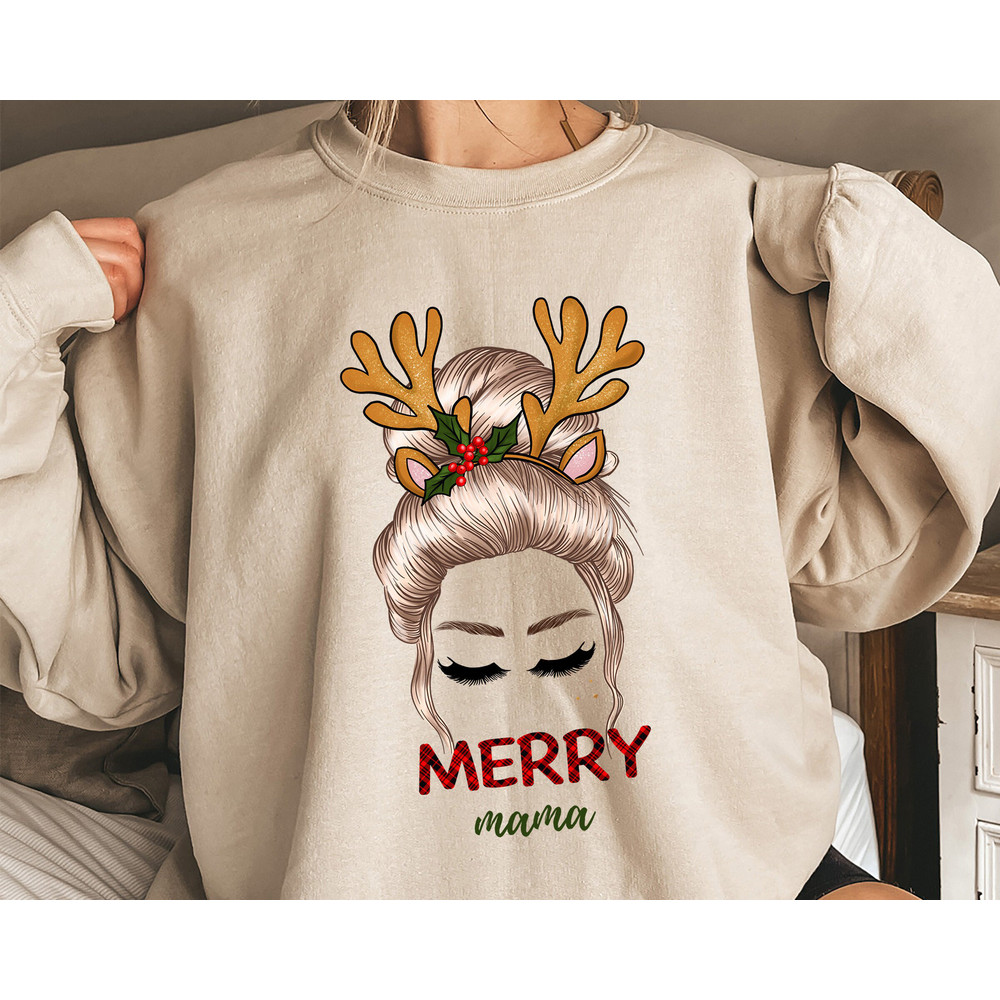 Merry Mama Sweatshirt, Christmas Sweatshirt, Christmas Gift, Christmas Clothing, Gift for Her, Gift for, Mama Sweatshirt, Mother Sweatshirt.jpg