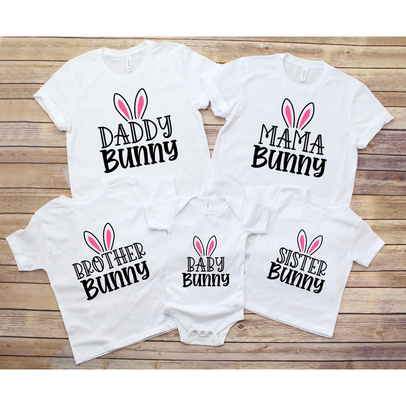 Easter Family Matching Shirt, Easter Bunny Shirt, Bunny Family Shirts, Bunny Shirt, Mama Bunny, Daddy Bunny, Kids Easter, Easter Gift.jpg