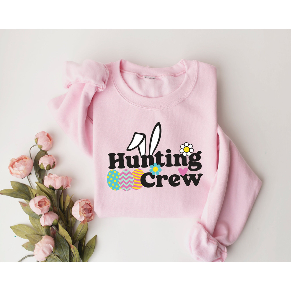 Egg Hunting Crew Easter Sweatshirt, Hunting Crew Sweatshirt, Easter Eggs, Easter Bunny Shirt, Hunting Crew Shirt, Easter Gifts.jpg