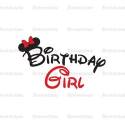Birthday Girl Minnie Mouse SVG