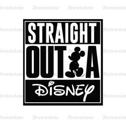 Straigth Outa Disney Mouse SVG