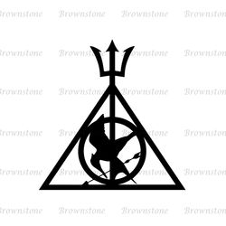 The Godly Mockingjay Deathly Hallows Logo SVG Digital Files
