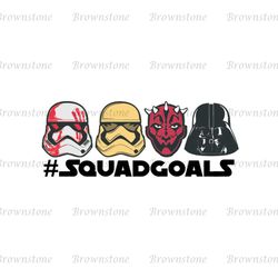Star Wars Squad Goals Stormtrooper Darth Vader & Darth Maul SVG