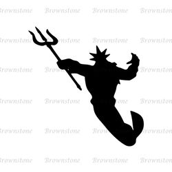 Sea King Triton The Little Mermaid SVG