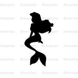 Little Princess Mermaid Ariel Disney Silhouette SVG