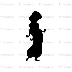 Disney Princess Jasmine Aladdin and The Magic Lamp SVG Silhouette