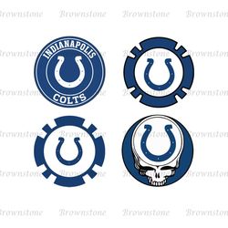 Indiana Polis Colts Round Logo SVG, Indianapolis Colts NFL SVG Logo Bundle, Football Fan Logo SVG Cricut Files