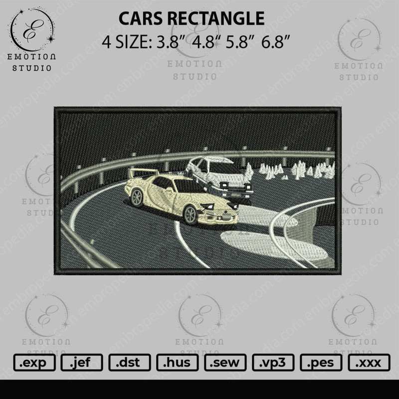 Cars Rectangle Embroidery File 4 size.jpg