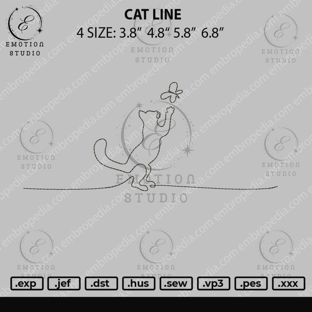 Cat Line Embroidery File 4 size.jpg
